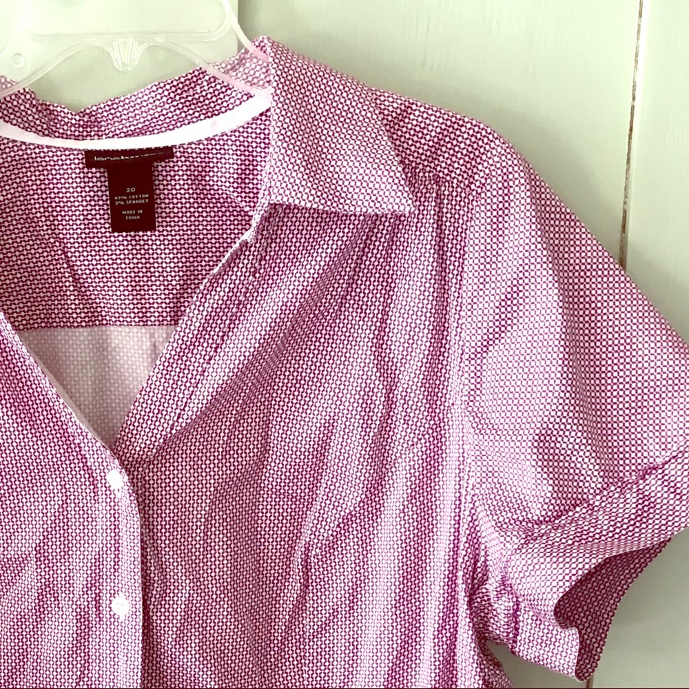 Lane Bryant Purple Button-down Top